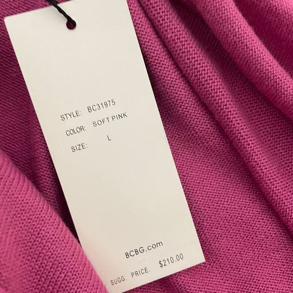 BCBGMaxazria open front belted cardigan long sweater large SP2 9001 - Picture 9 of 12